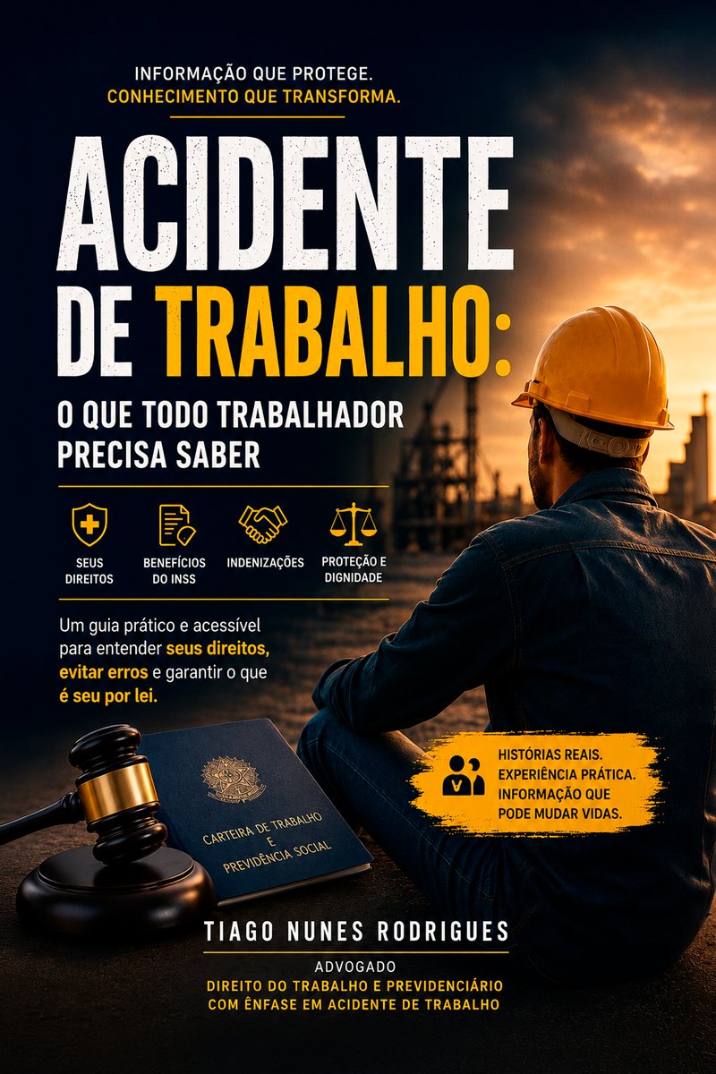 Capa do livro Acidente de Trabalho: o que todo trabalhador precisa saber, de Tiago Nunes Rodrigues